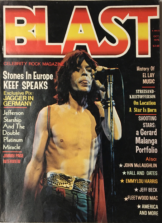 Rolling Stones - 1976 October Blast UK Magazine