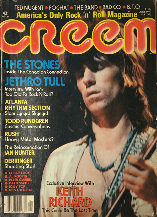 Rolling Stones - 1977 June Creem Magazine