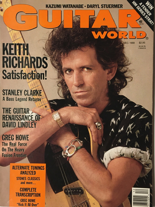 Rolling Stones - 1988 December Guitar World Magazine