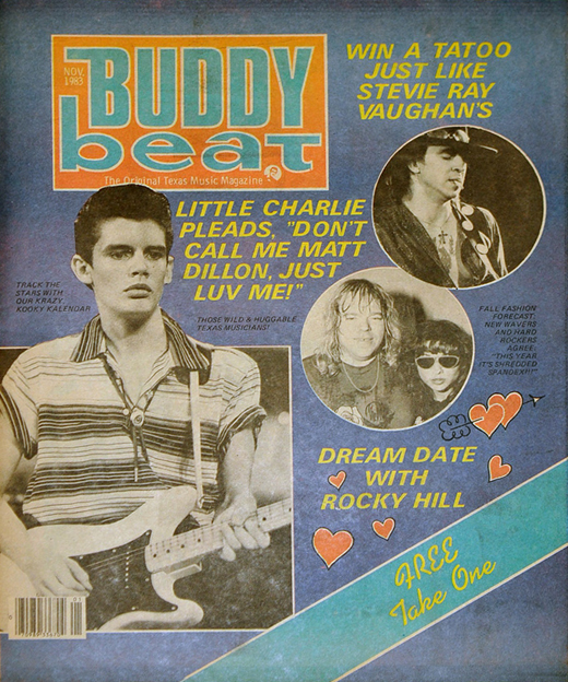 Stevie Ray Vaughan - Buddy Beat Magazine November 1983