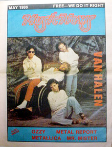 Van Halen - May 1986 Music News Magazine