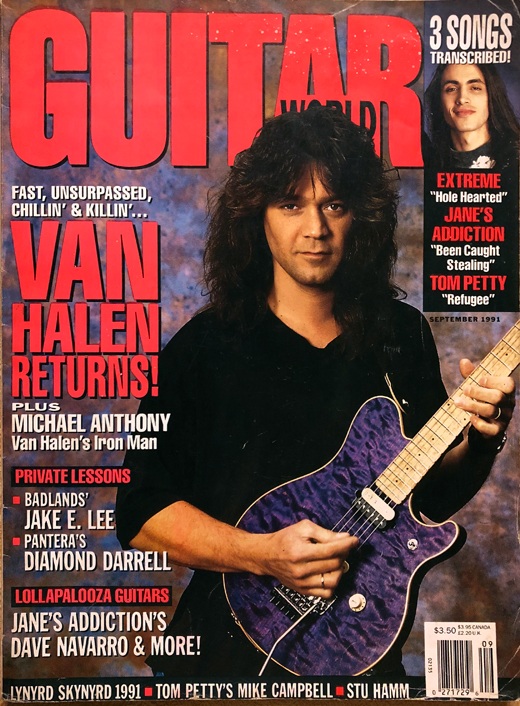Van Halen - September 1991 Guitar World Magazine