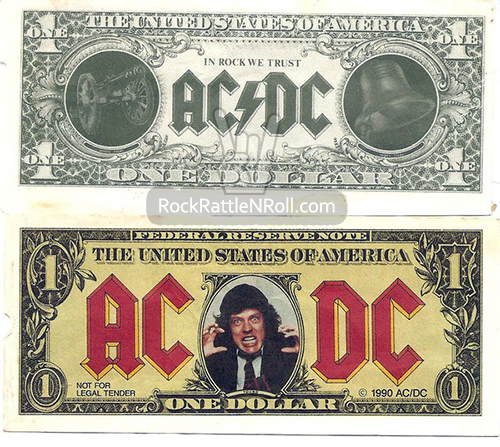 AC/DC - Money Talks Stage Dollar Prop