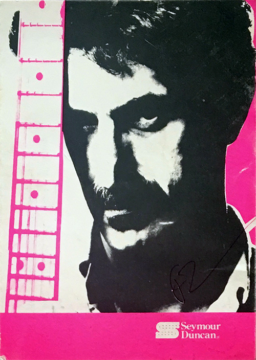 Frank Zappa 2x3 Seymour Duncan Card