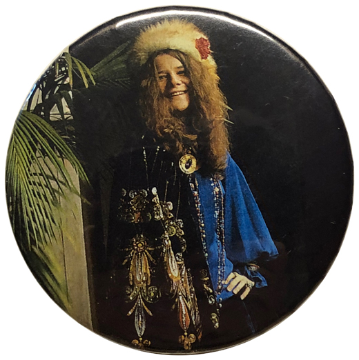 Janis Joplin - Vintage 3 Inch Button