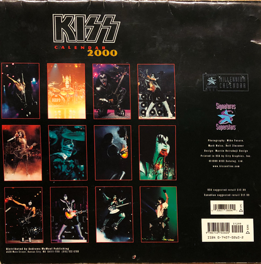KISS - 2000 Official Calendar