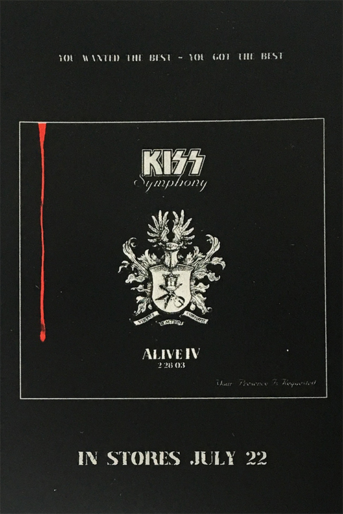 KISS - Alive IV LP Promo Postcard