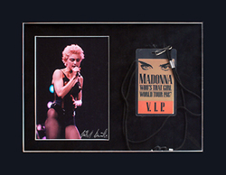 Madonna - 11x14 Double Matt w/1990 5x7 Photo & Tour Laminate