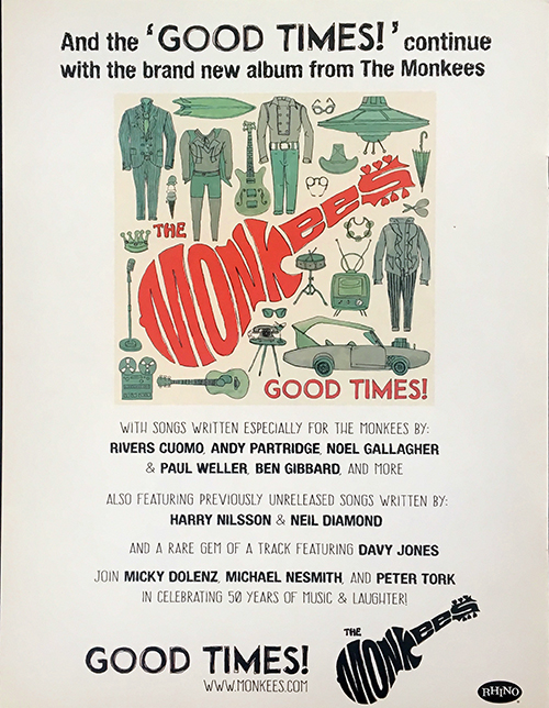 Monkees Good Times Promo Coloring Book