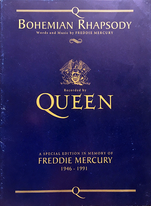 Queen - Bohemian Rhapsody Lyric Sheet