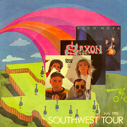 Cheap Trick, Saxon and Aldo Nova 1982 Southwest Tour Promo Floppy Disc