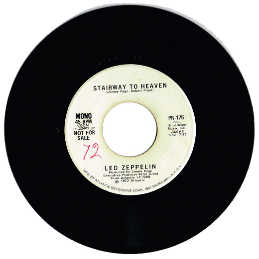 Led Zeppelin - Stairway To Heaven White Label Promo 45 MONO/STEREO