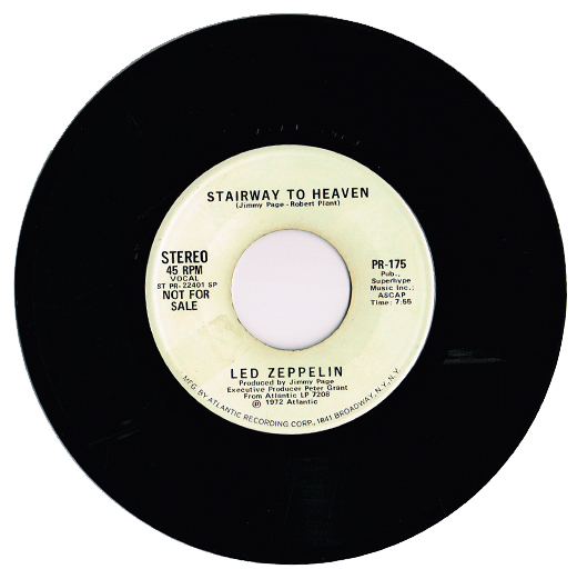 Led Zeppelin - Stairway To Heaven White Label Promo 45 MONO/STEREO
