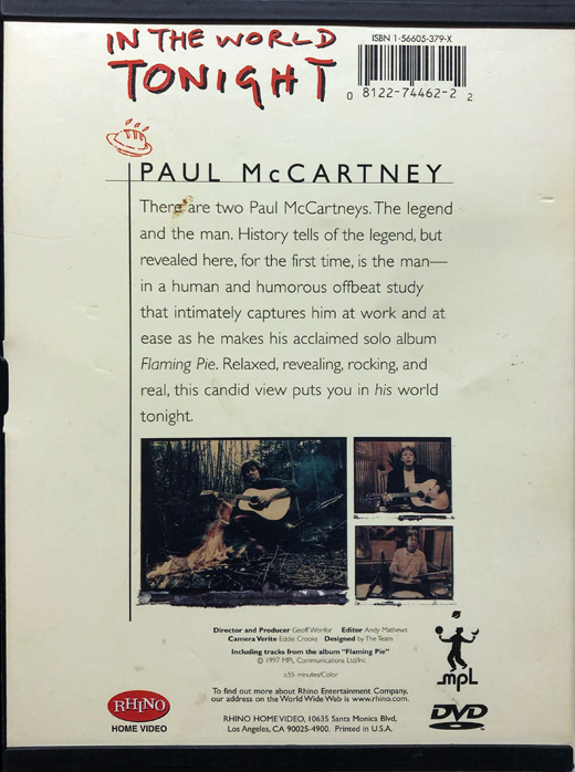 Paul McCartney - In The World Tonight DVD