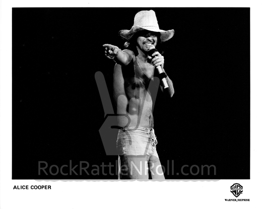 Classic Alice Cooper - 8x10 BW Promo Photo 04