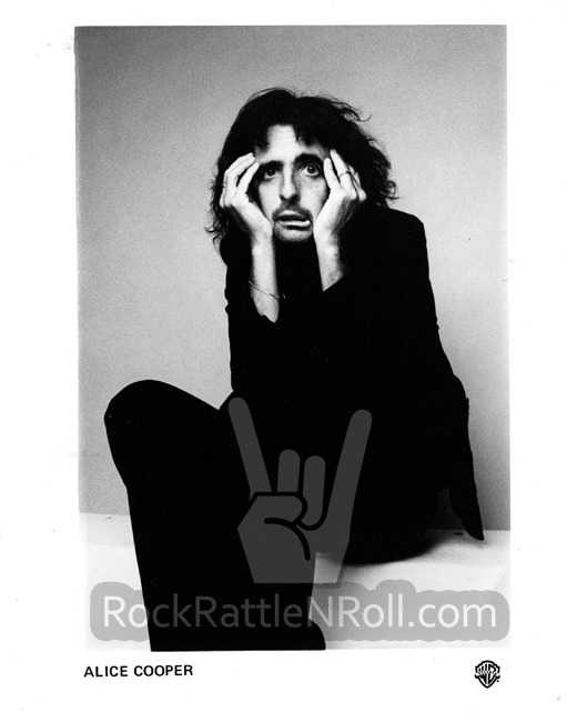 Classic Alice Cooper - 8x10 BW Promo Photo 10