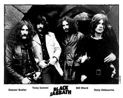 Black Sabbath Classic 8x10 BW Photo