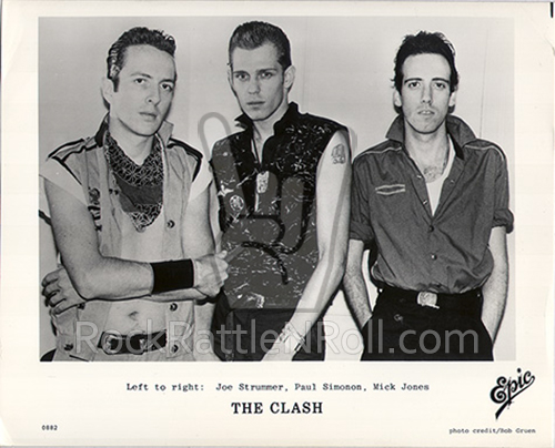 8x10 Classic BW Photo The Clash - Photo ID - 8x10 - 01