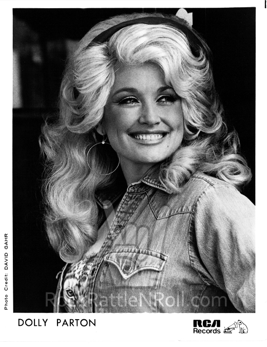 Classic Dolly Parton 8x10 BW Promo Photo - 03