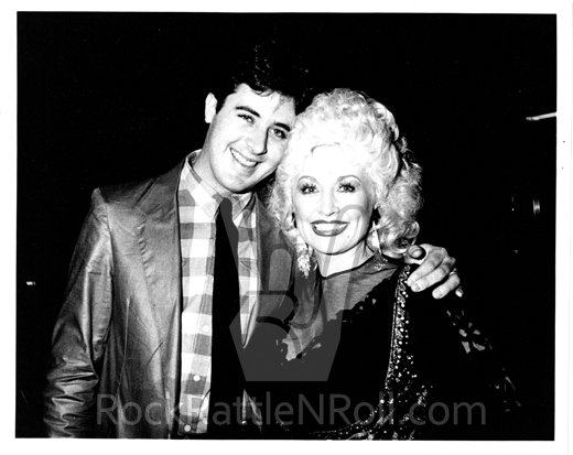 Classic Dolly Parton and Vince Gill 8x10 BW Promo Photo - 05