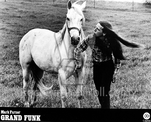 Mark Farner of Grand Funk Railroad Classic 8x10 BW Photo
