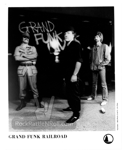 Grand Funk Railroad Classic 8x10 BW Photo