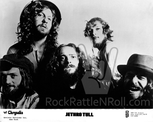 Classic Jethro Tull - 8x10 BW Promo Photo 01