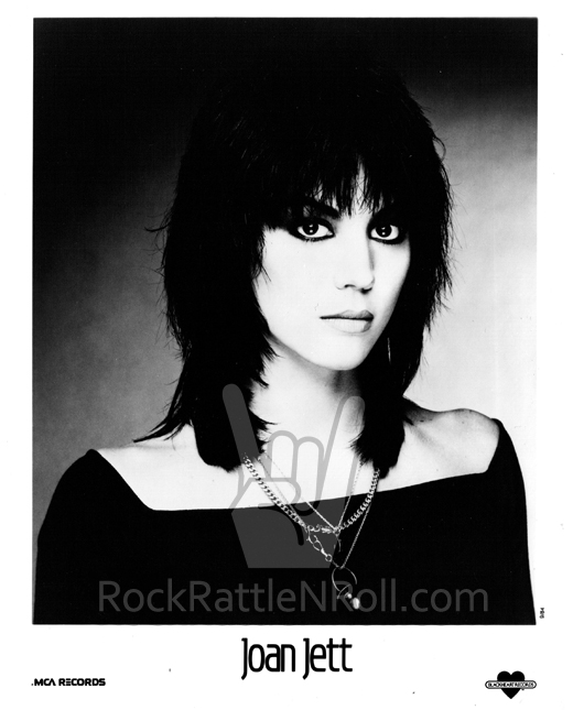 Classic Joan Jett and the Blackhearts - 8x10 BW Promo Photo 04