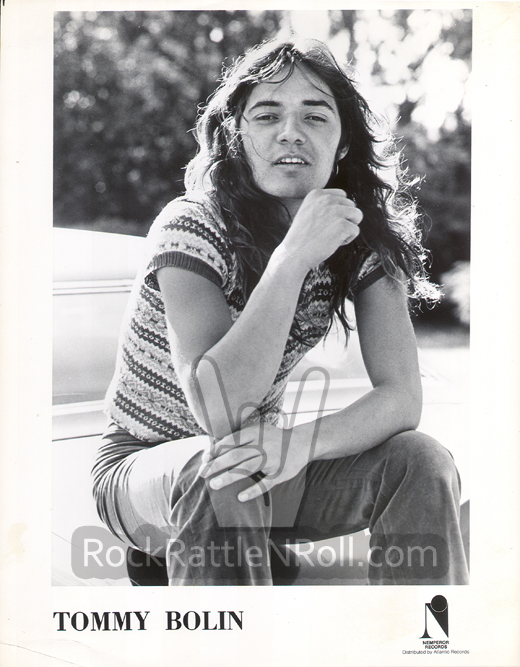 Classic Tommy Bolin - 8x10 BW Promo Photo 01