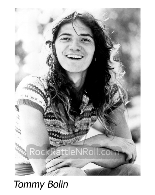 Classic Tommy Bolin - 8x10 BW Promo Photo 02