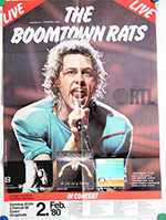 Original The Boomtown Rats German Concert Posters
