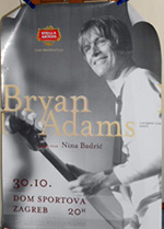 Original Bryan Adams German Concert Posters
