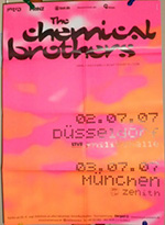 Original Chemical Brothers German Concert Posters
