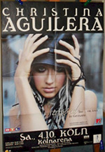 Original Christina Aguilera German Concert Posters