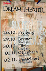 Original 2001 Dream Theater German Concert Posters