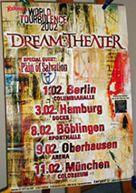 Original 2002 Dream Theater German Concert Posters