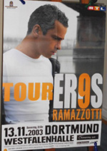 Original 2003 Eros Ramazzotti German Concert Posters