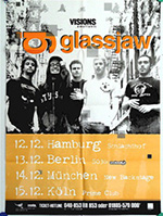 Original 2000 Glassjaw German Concert Posters