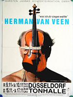 Original 2001 Herman Van Veen German Concert Posters