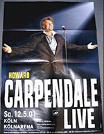 Original 2001 Howard Carpendale German Concert Posters