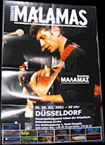 Original 2001 Malamas German Concert Posters