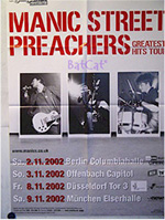 Original 2002 Manic Street Preachers German Concert Posters