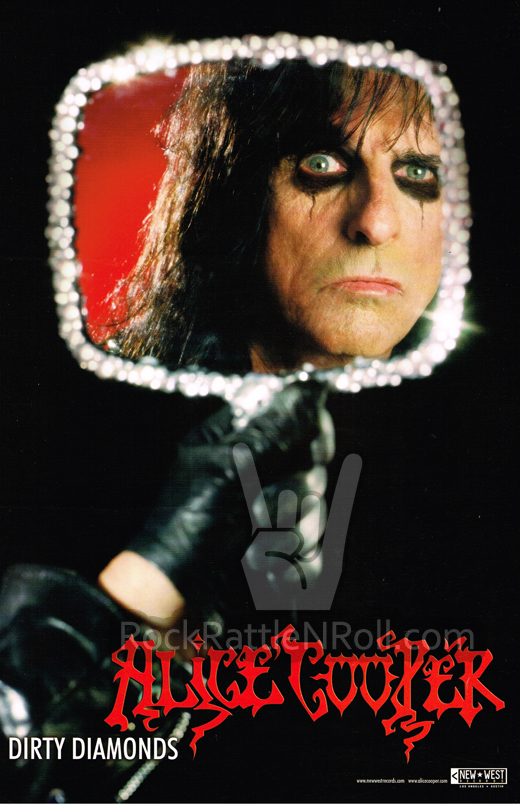 Alice Cooper - Dirty Diamonds 11x17 Concert Poster