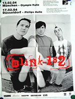 Original Blink 182 German Concert Posters
