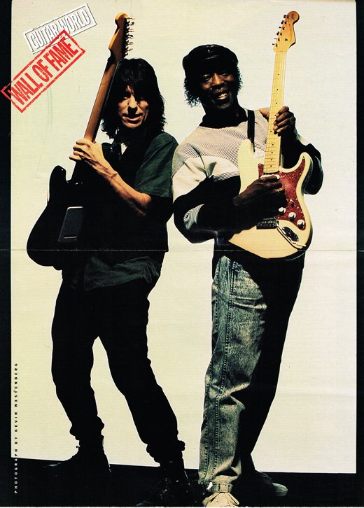Jeff Beck Buddy Guy - Guitar World HOF 11x17 Poster