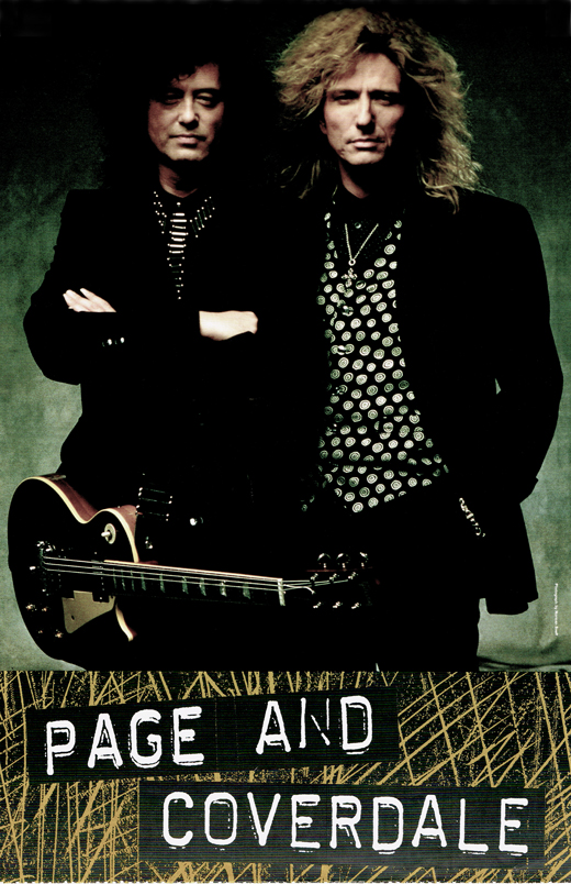 Jimmy Page David Coverdale - Guitar World Magazine 11x17 Poster