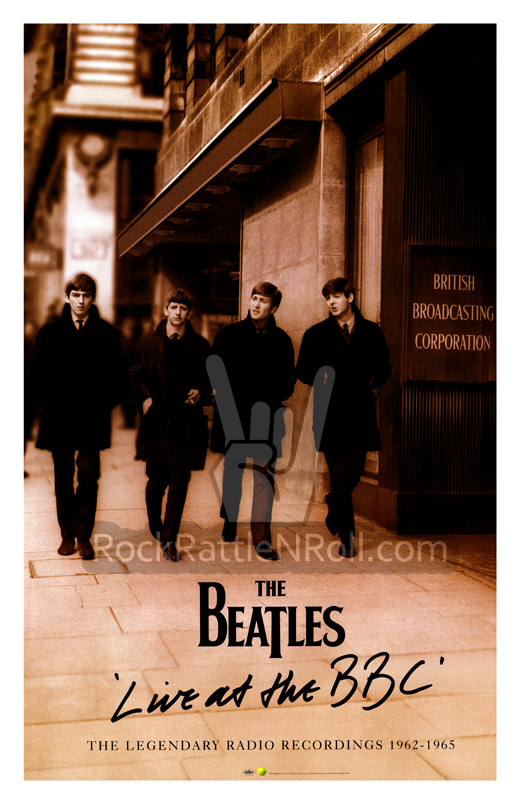 The Beatles - 1964 Live At The BBC Promo Poster