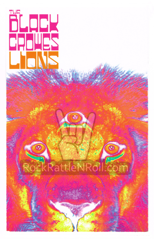 Black Crowes - 2001 Lions LP Promo Poster