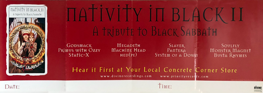 Black Sabbath - Nativity In Black II Promo Poster