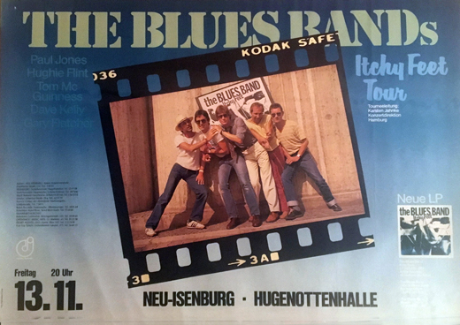The Blues Bands - 23x33 German Concert Poster